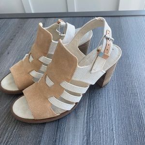 Toms block heel sandal